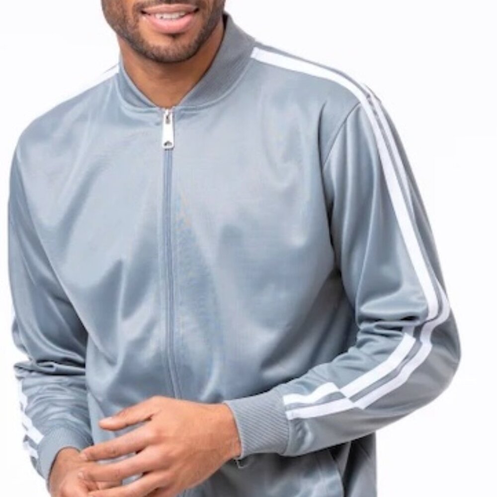 Montique Men's SILVER 2 Piece Sport Tracksuit  S26